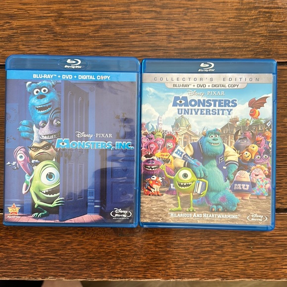 Blu-Ray Collections of Disney Pixar Monsters Inc and Monsters University - Picture 1 of 10